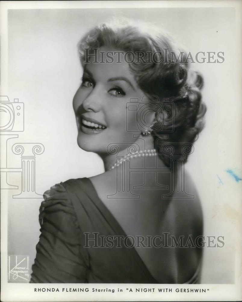 1962 Press Photo Rhonda Fleming American film and television actress - cvp12895 - Historic Images