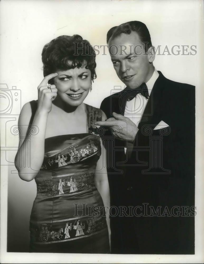 1959 Press Photo Phil Ford & Mimi Hines on The Ed Sullivan Show - cvp14455 - Historic Images
