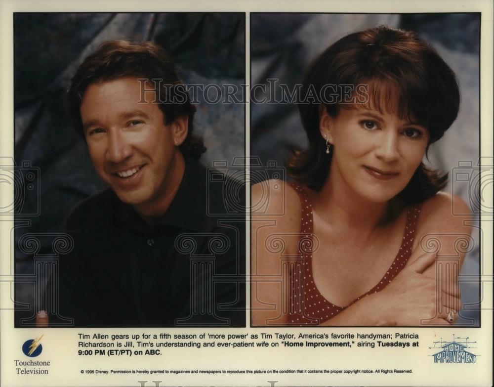 1999 Press Photo Tim Allen Patricia Richardson Home Improvement - cvp15101 - Historic Images