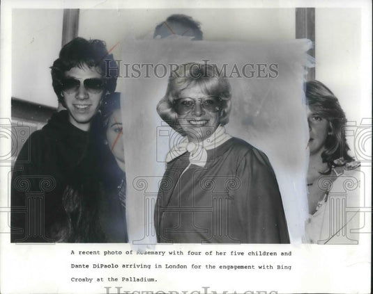 1977 Press Photo Rosemary Clooney and Dante DiPaola in London - cvp05695 - Historic Images