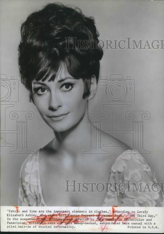 1965 Press Photo Elizabeth Ashley stars in The Third Day - cvp14067 - Historic Images