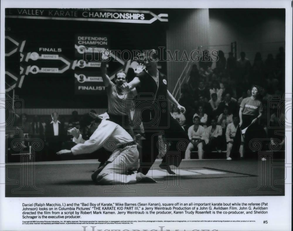 1990 Press Photo Ralph Macchio and Sean Kanan The Karate Kid III - cvp19386 - Historic Images