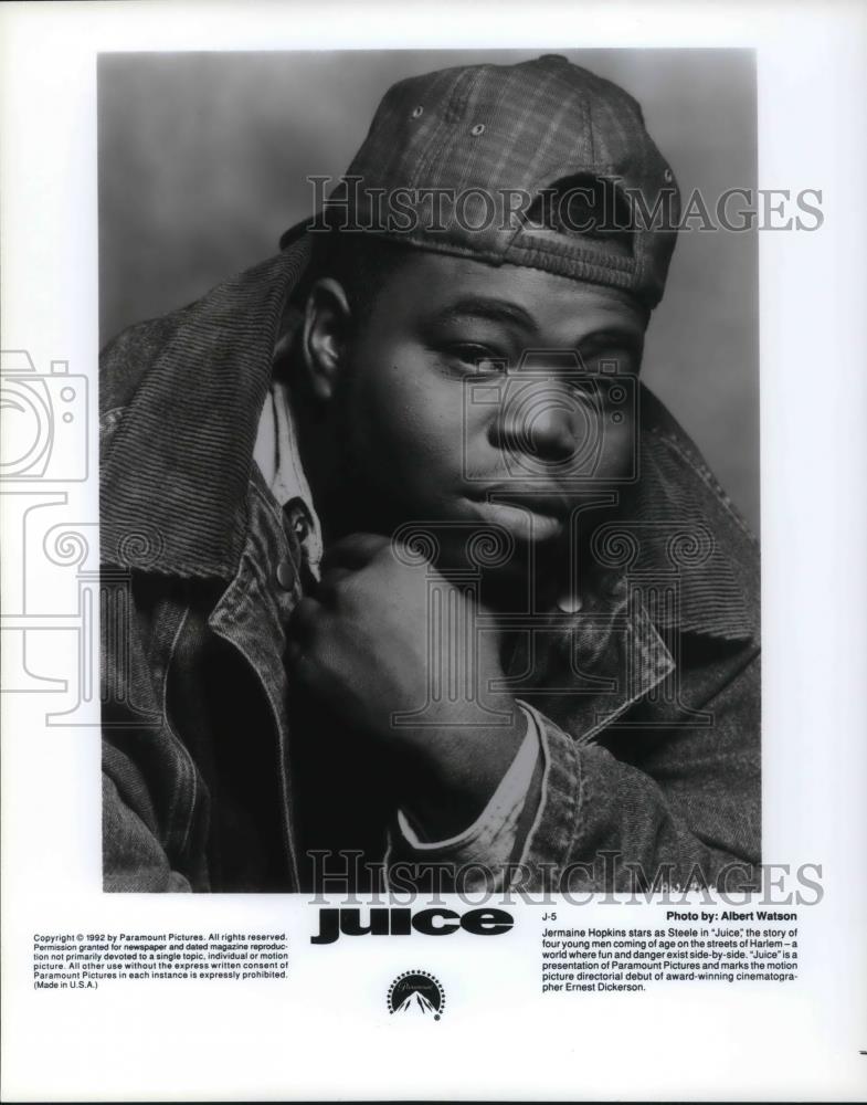 1992 Press Photo Jermaine Hopkins stars as Steele in Juice - cvp19801 - Historic Images