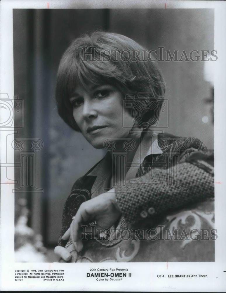 1978 Press Photo Lee Grant stars as Ann Thorn in Damien-Omen II - cvp13330 - Historic Images