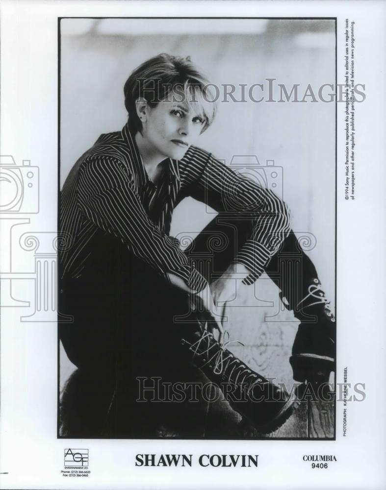 1994 Press Photo Shawn Colvin Folk Music Singer Songwriter Musician - cvp07200 - Historic Images