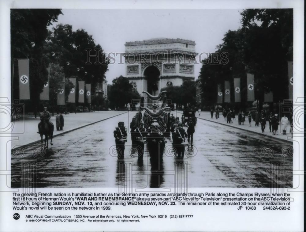1988 Press Photo TV Program War and Remberance - cvp18964 - Historic Images