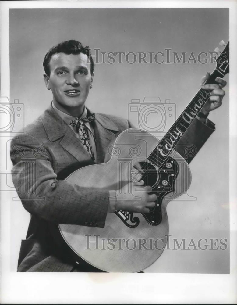 1956 Press Photo Eddy Arnold on the Eddy Arnold Show - cvp14033 - Historic Images
