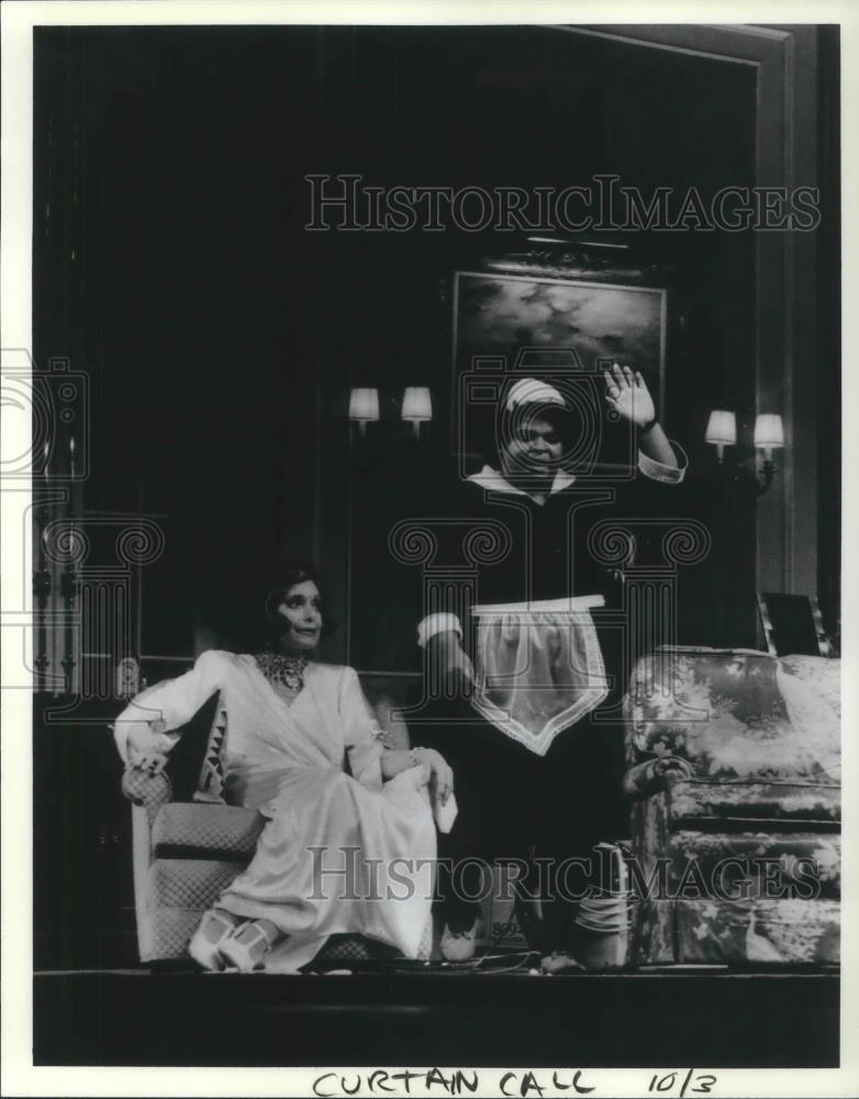 1986 Press Photo Sylvia Glenn and Aretha Thomas in Legends - cvp07332 - Historic Images