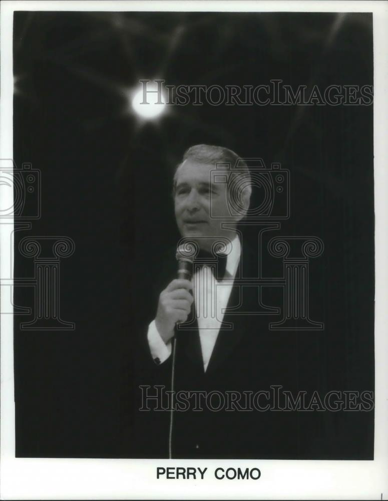 1990 Press Photo Perry Como Music Artist - cvp07472 - Historic Images