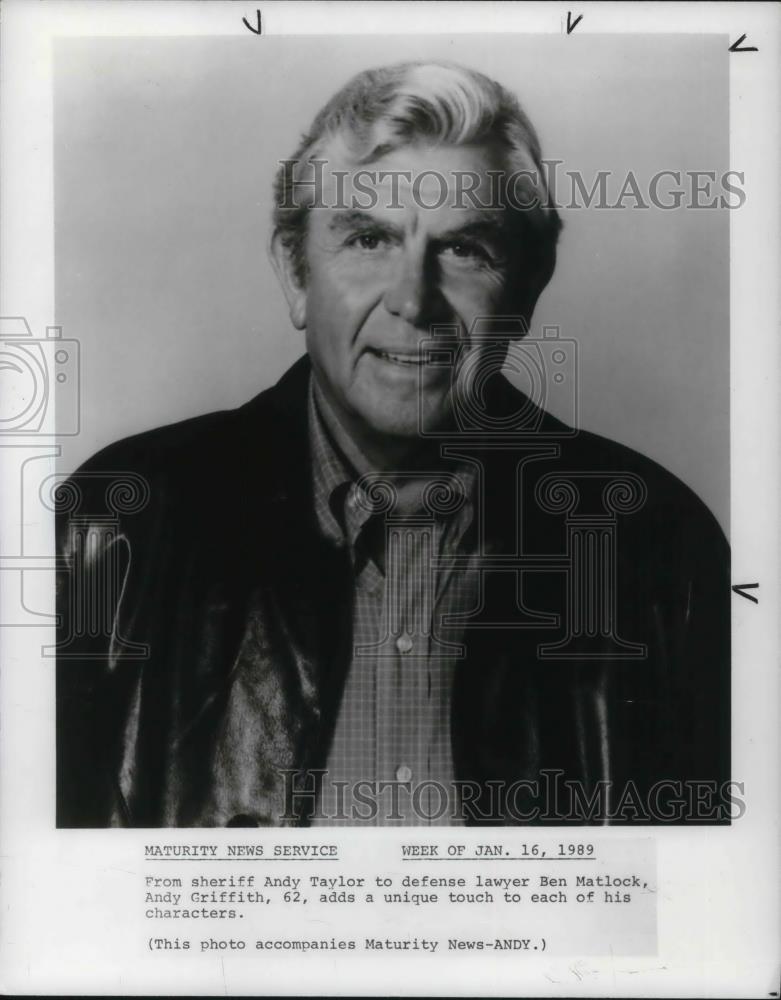 1991 Press Photo Andy Griffith - cvp17484 - Historic Images