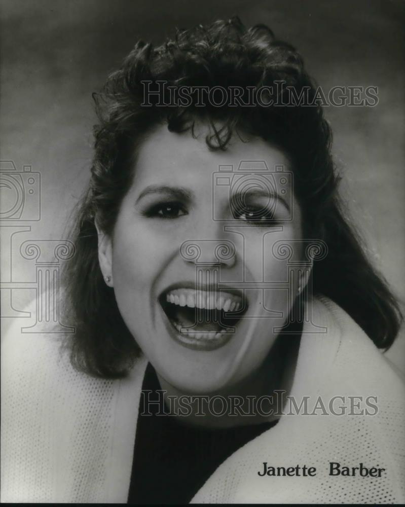 1989 Press Photo Comedian Janette Barber - cvp14900 - Historic Images