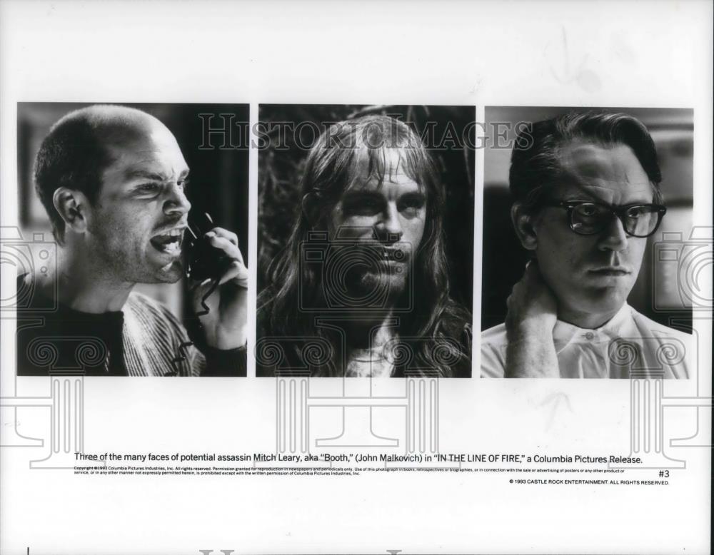 1994 Press Photo John Malkovich as Mitch Leary in In the Line of Fire movie film - Historic Images