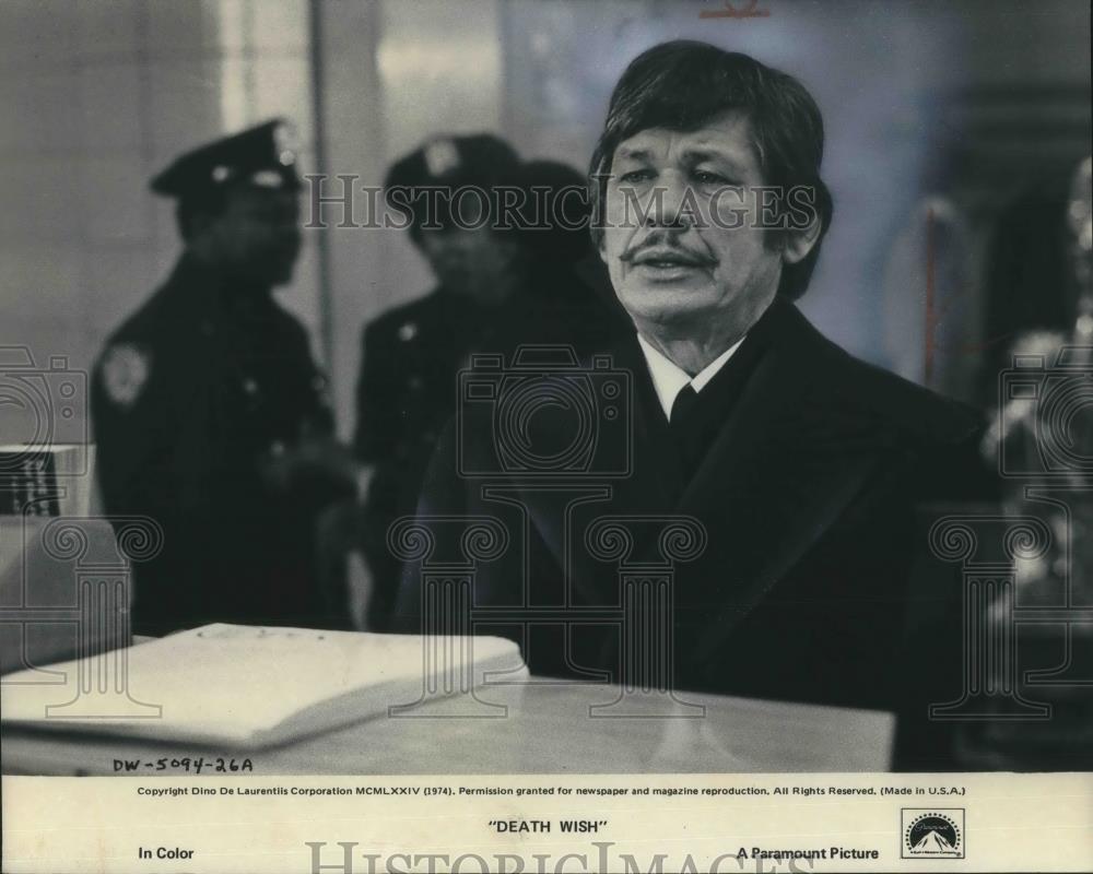 1974 Press Photo Charles Bronson in Death Wish - cvp07696 - Historic Images