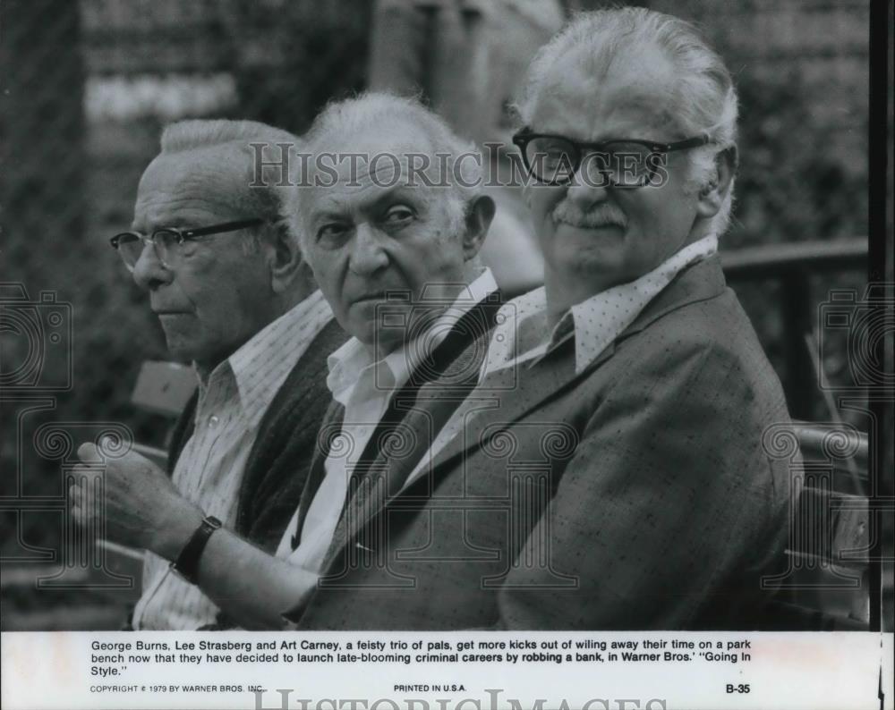1978 Press Photo George Burns &amp; Art Carney in Going in Style - Historic Images