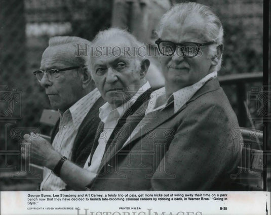 1978 Press Photo George Burns & Art Carney in Going in Style - Historic Images