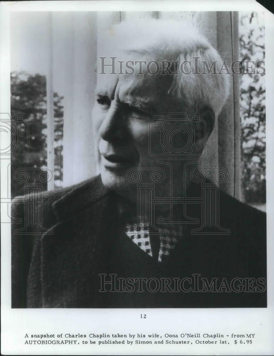 1964 Press Photo Charlie Chaplin Photograph from the book My Autobiography - Historic Images
