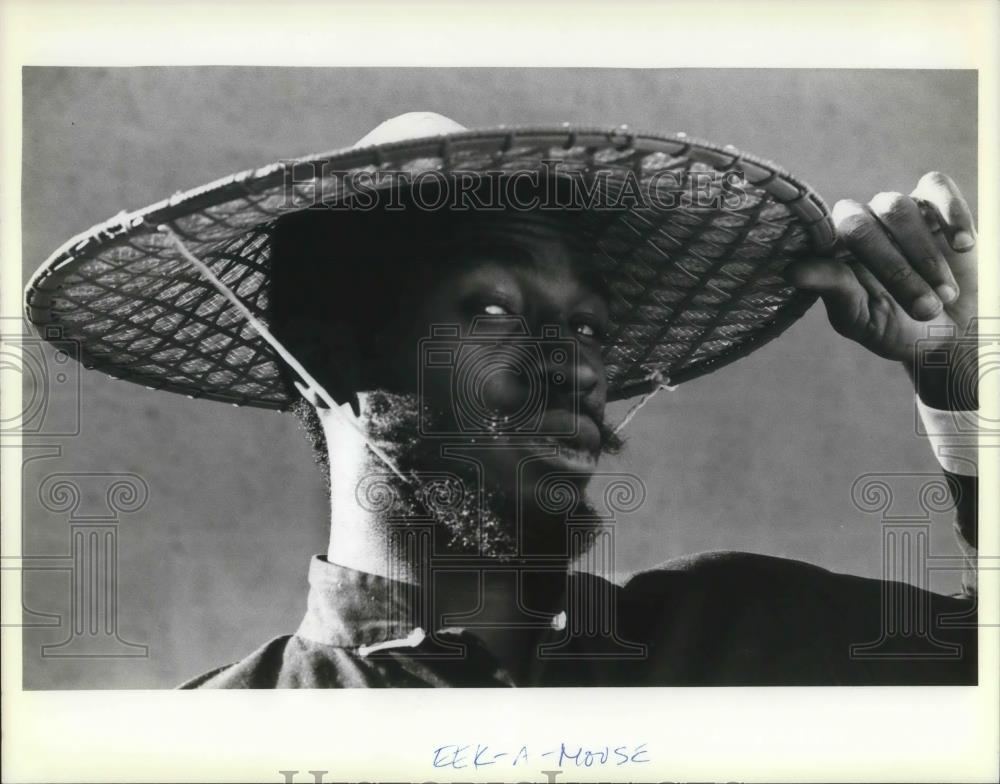 1988 Press Photo Eek-A-Mouse Jamaican Reggae Singer Musician - cvp06610 - Historic Images