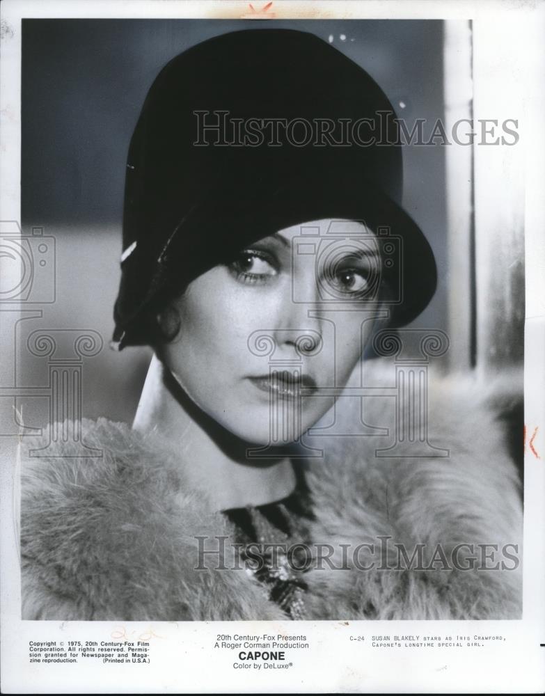 1975 Press Photo Susan Blakely in Capone - cvp00589 - Historic Images