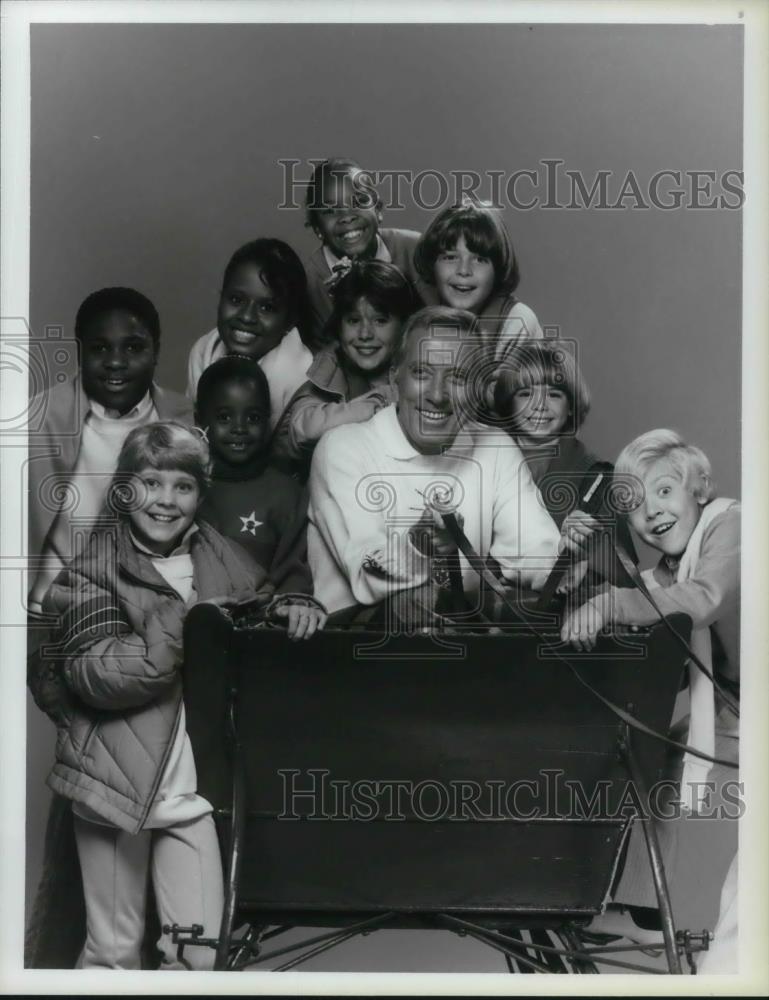 1985 Press Photo Andy Williams, Ami Foster, Soleil Moon Frye, Joey Lawrence - Historic Images