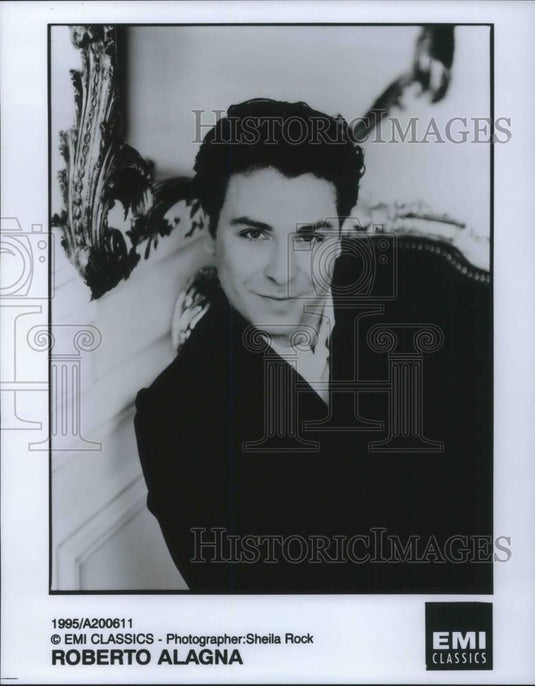 1995 Press Photo Roberto Alagna French-Italian Tenor Opera Singer - cvp14361 - Historic Images