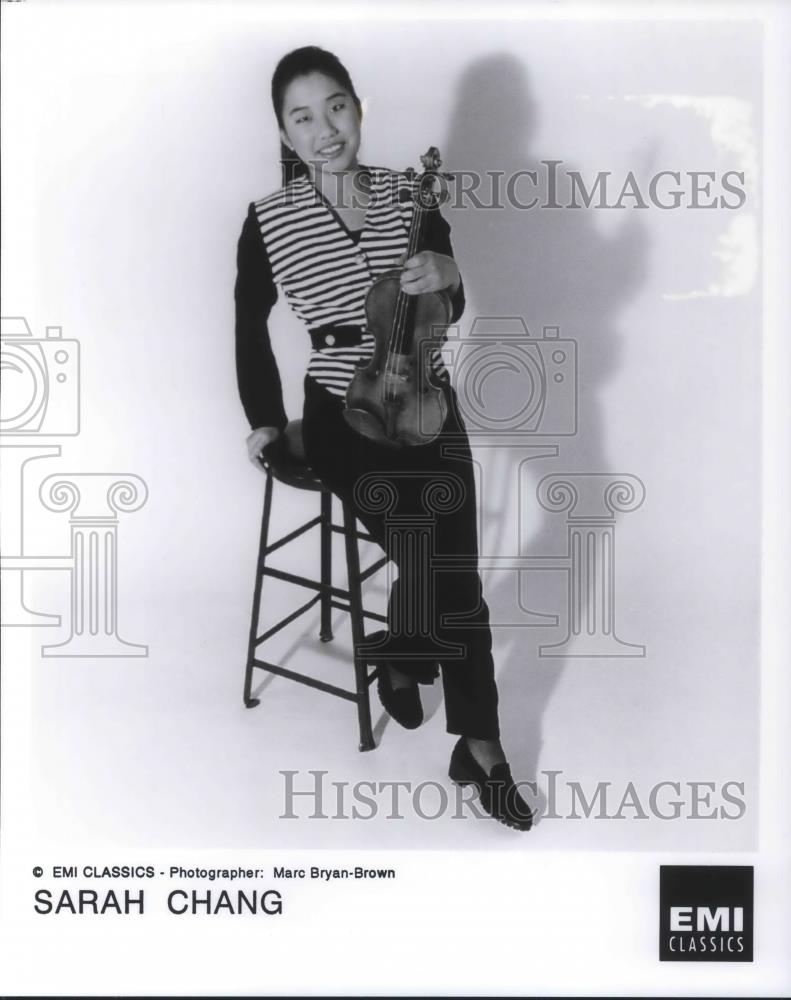 1995 Press Photo Sarah Chang Classical Violinist - cvp07355 - Historic Images