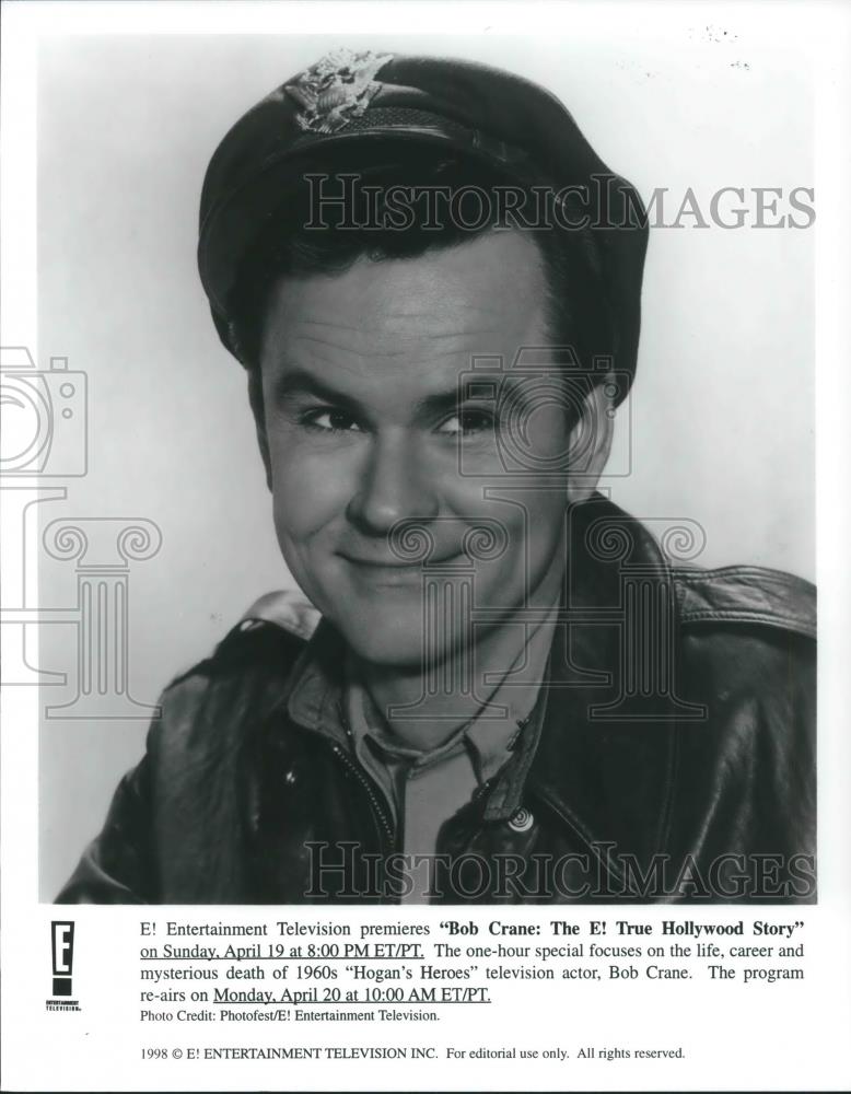 1998 Press Photo Bob Crane TV Special The E! True Hollywood Story - cvp01742 - Historic Images