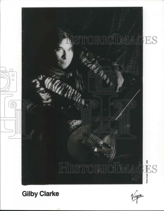 1995 Press Photo Gilby Clarke Rock Singer Songwriter Musician Record Producer - Historic Images
