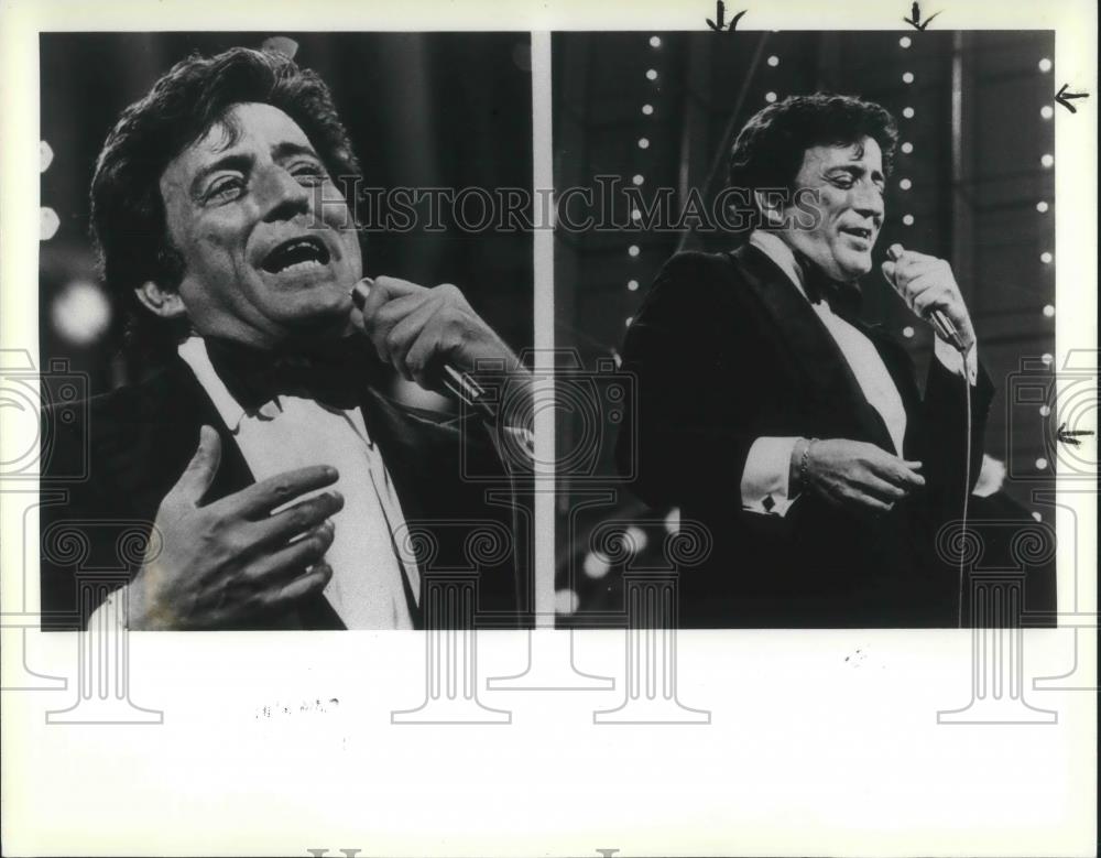 1985 Press Photo Tony Bennett Singer Performer Evening At Pops - cvp02140 - Historic Images