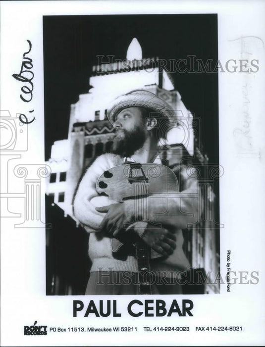 1997 Press Photo Paul Cebar Singer Songwriter Guitarist Bandleader - cvp07230 - Historic Images