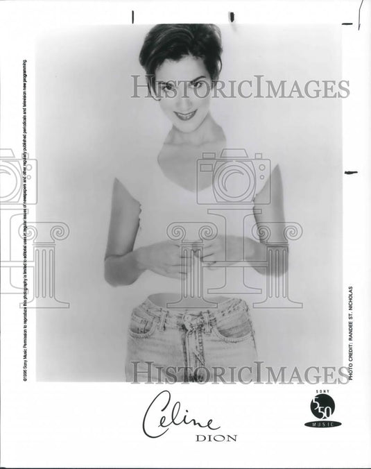 1996 Press Photo Celine Dion Contemporary Pop Singer Songwriter Composer - Historic Images