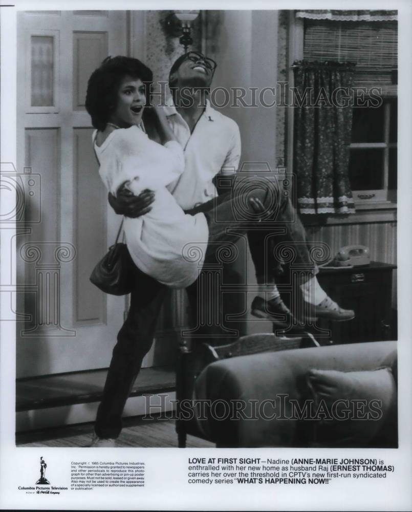 1985 Press Photo Love At First SIght Anne Marie Johnson ANd Ernest Thomas - Historic Images