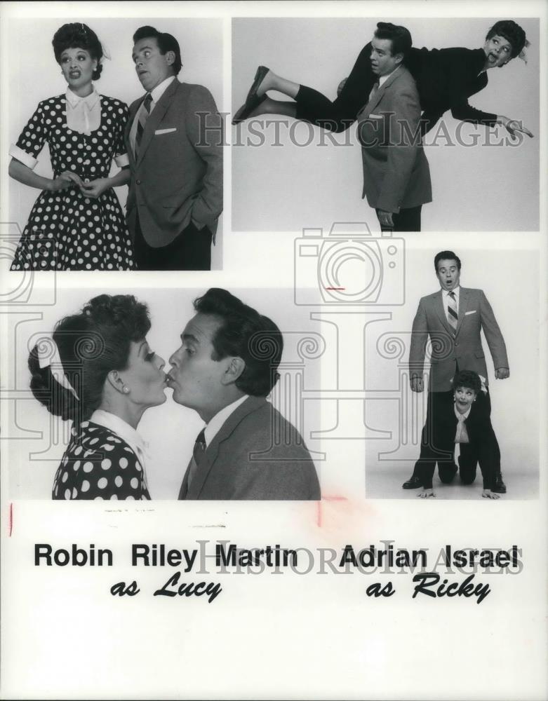 1997 Press Photo Robin Riley Martin As Lucy Adrian Isreal As Ricky - cvp14814 - Historic Images