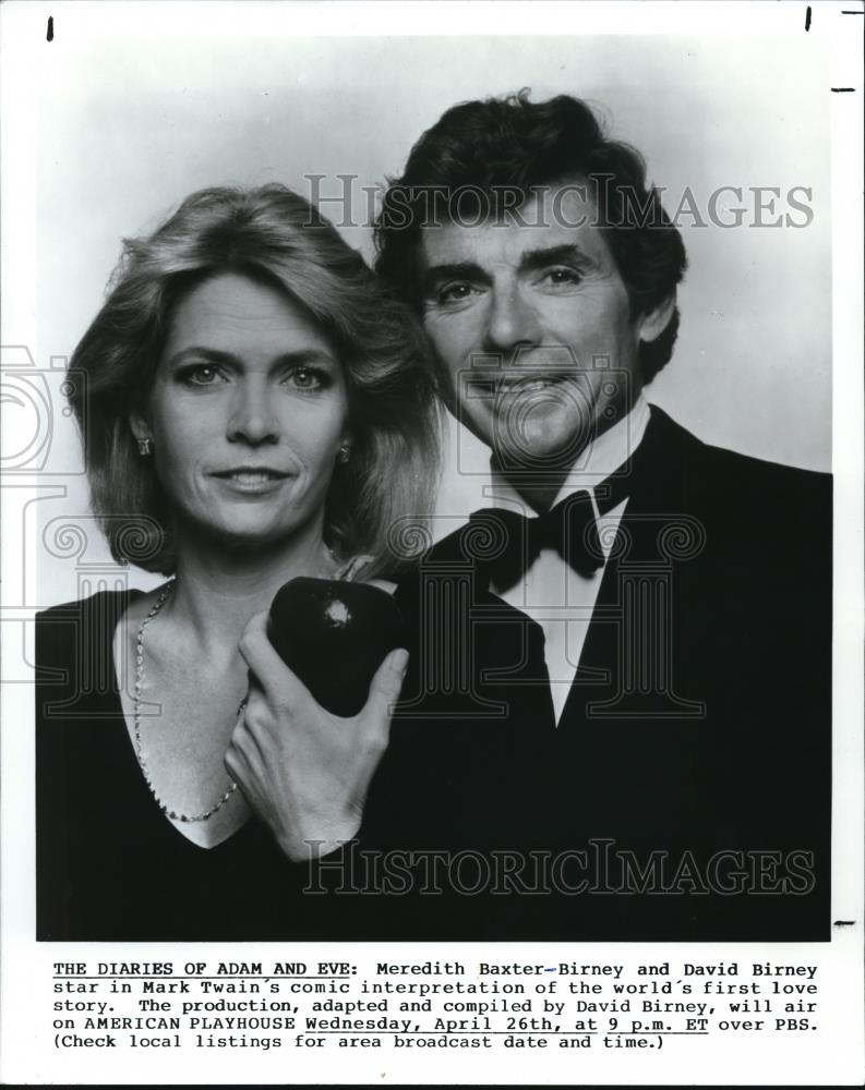 1989 Press Photo Meredith Baxter Birney &amp; David Birney in Diaries of Adam &amp; Eve - Historic Images