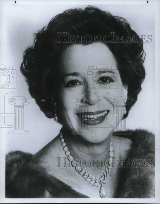 1985 Press Photo Kitty Carlisle Hart - cvp16635 - Historic Images
