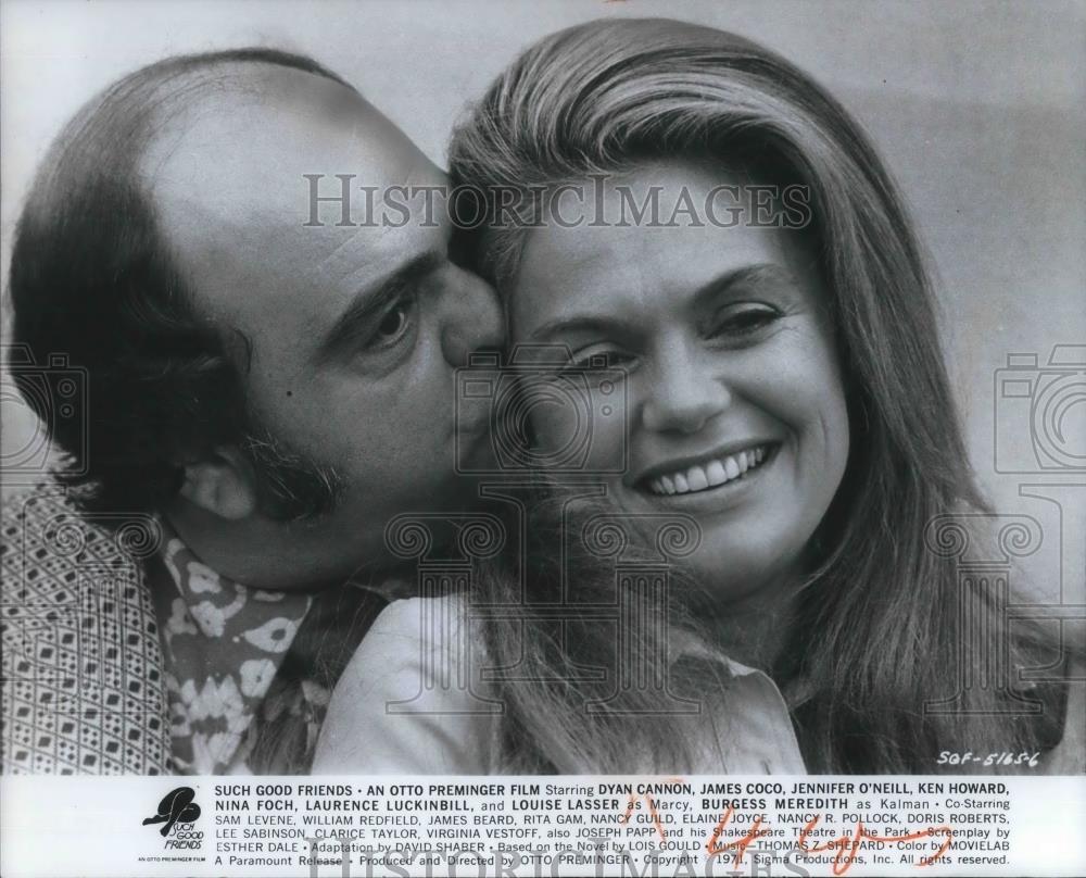 1972 Press Photo Dyan Cannon &amp; James Coco in Such Good Friends - cvp08219 - Historic Images
