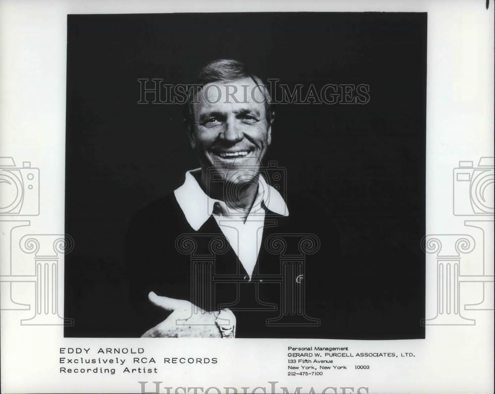 1980 Press Photo Eddy Arnold Country Music Singer Songwriter TV Personality - Historic Images