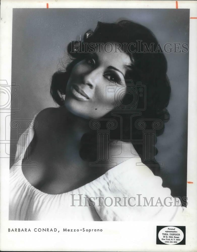 1980 Press Photo Barbara Conrad, Soprano - cvp02317 - Historic Images