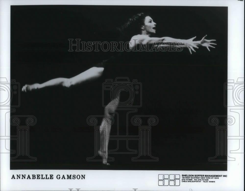 1991 Press Photo Annabelle Gamson American Modern Dancer and Choreographer - Historic Images