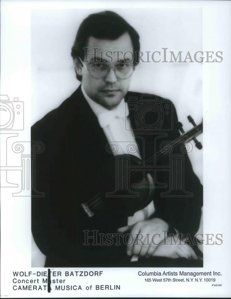 1988 Press Photo Wolf-Dieter Batzdorf Concert Master - cvp05061 - Historic Images