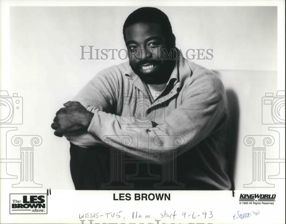 1993 Press Photo Les Brown hosts The Les Brown Show - cvp02036 - Historic Images