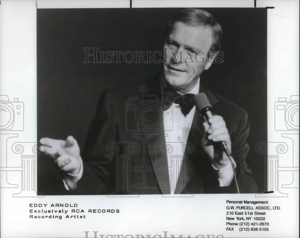 1990 Press Photo Eddy Arnold Country Music Gospel Singer Songwriter Musician - Historic Images