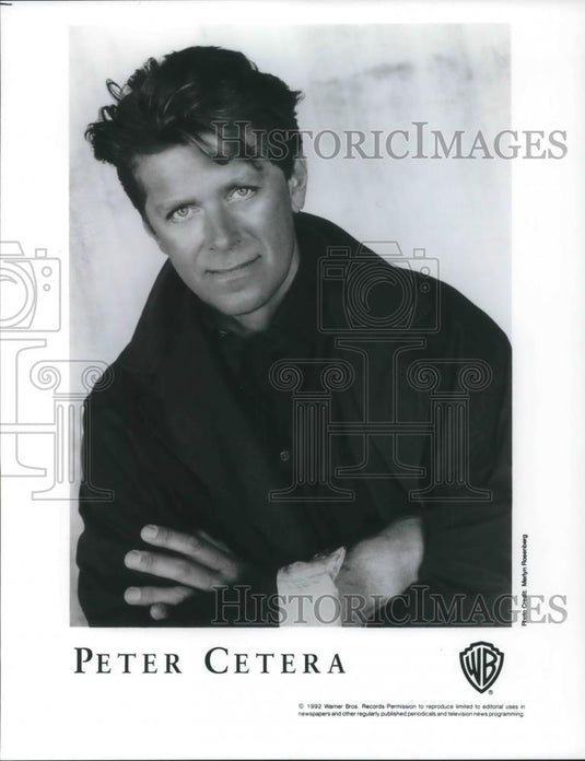 1992 Press Photo Peter Cetera Soft Rock Singer Songwriter Guitarist - cvp07396 - Historic Images
