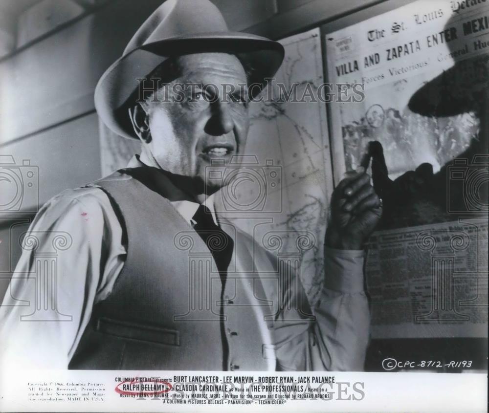 1967 Press Photo Ralph Bellamy in The Professionals - cvp02195 - Historic Images