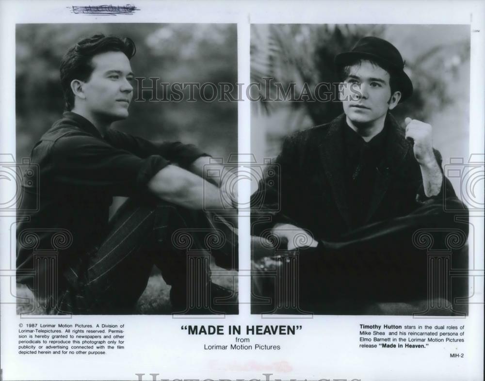 1987 Press Photo Timothy Hutton stars in Made in Heaven - cvp09496 - Historic Images