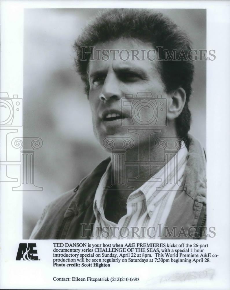1990 Press Photo Ted Danson in Challenge of the Seas - cvp01606 - Historic Images