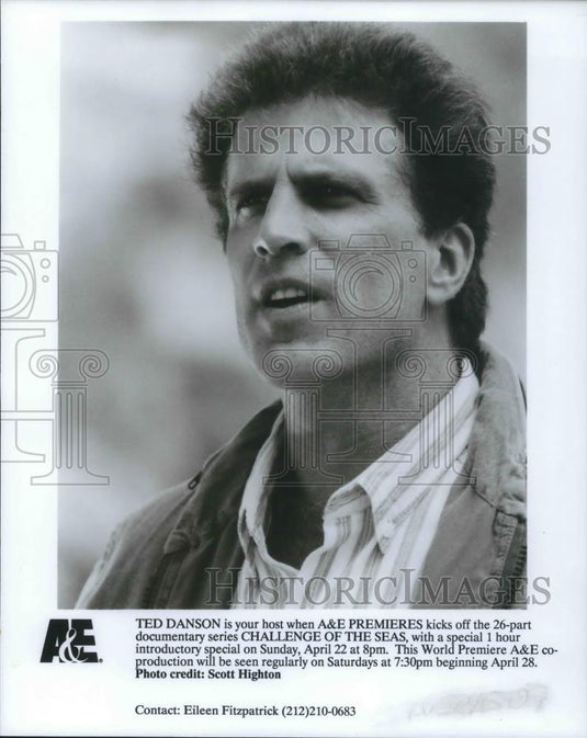 1990 Press Photo Ted Danson in Challenge of the Seas - cvp01606 - Historic Images