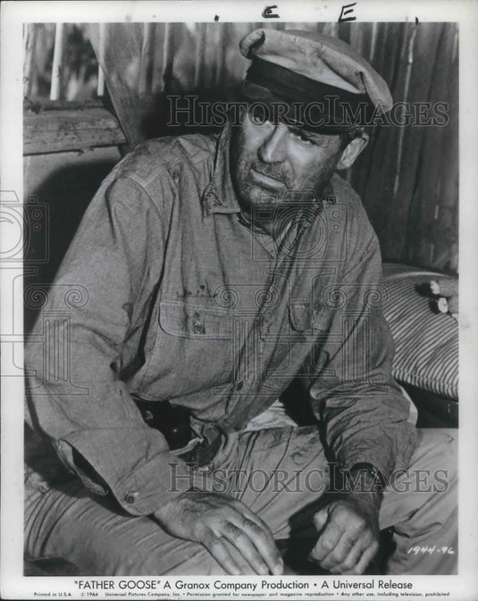 1964 Press Photo Cary Grant in Father Goose - cvp13936 - Historic Images