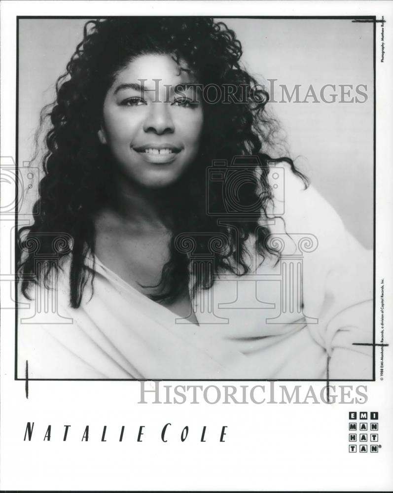 1989 Press Photo Natalie Cole - cvp07148 - Historic Images