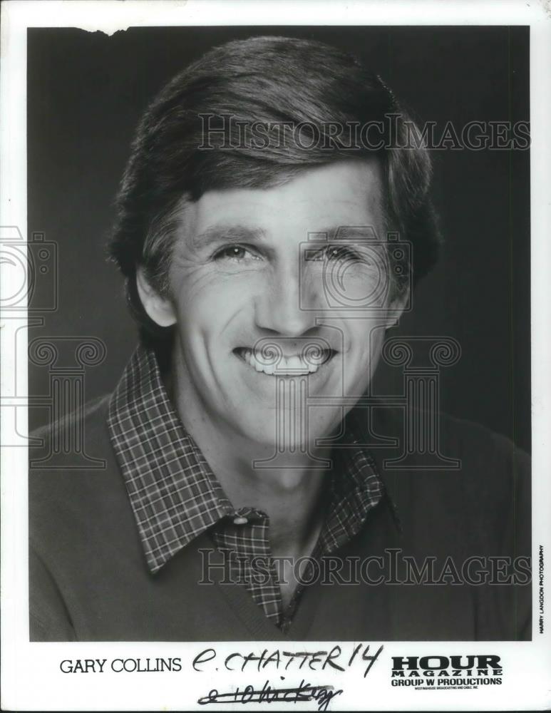 1983 Press Photo Gary Collins Actor Talk Show Host - cvp02520 - Historic Images