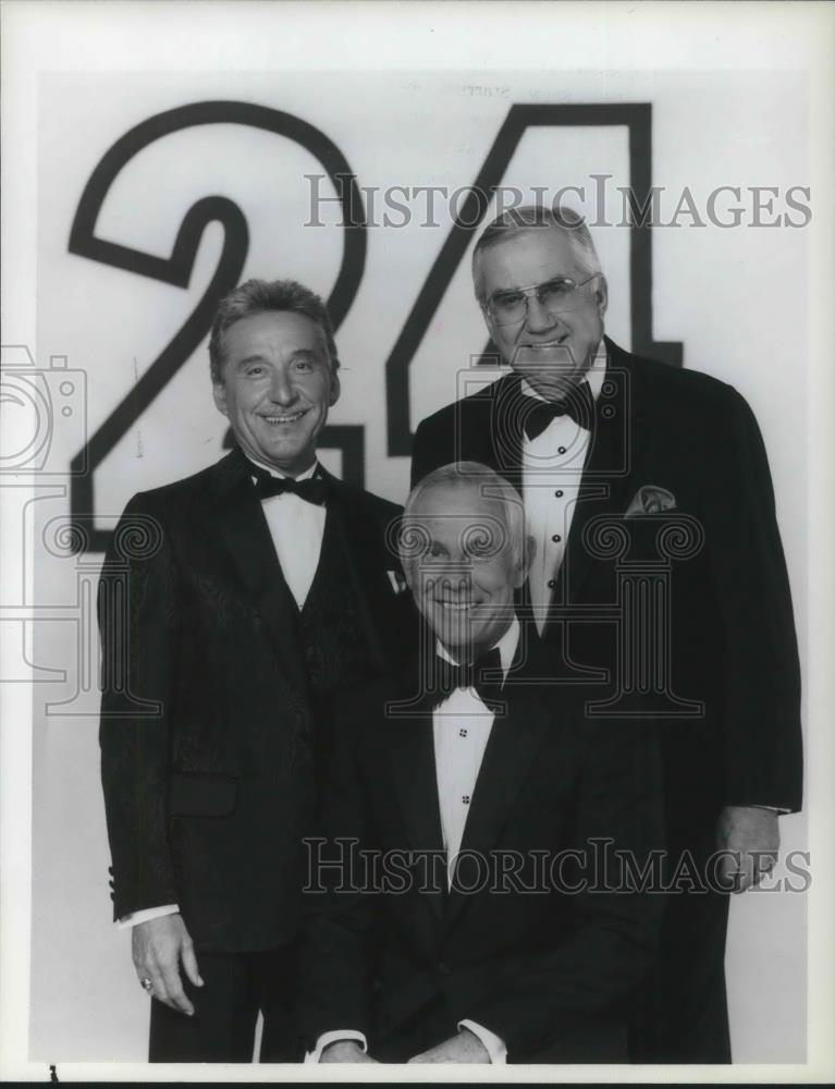 1986 Press Photo Tonight Show with Johnny Carson Celebrating 24th Anniversary - Historic Images